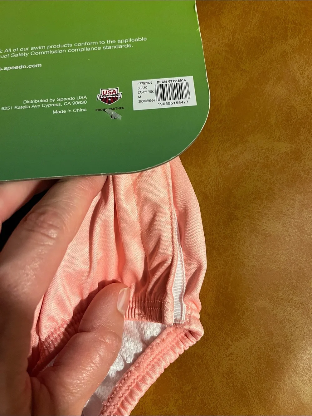 Brand new with tags pink reusable swim diaper
